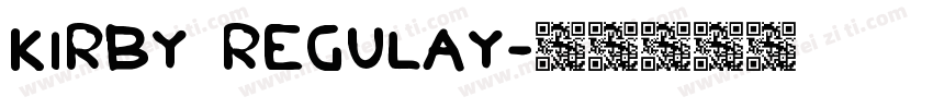 Kirby regulay字体转换